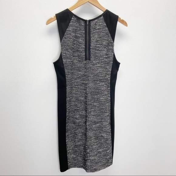 Eileen Fisher Tweed Contrast Sheath Dress Sz M - Picture 3 of 7